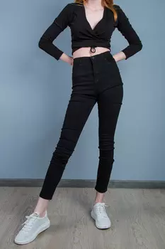 Джинсы женские Denim DH-8081 (26, Черный)