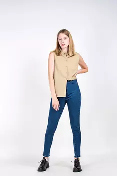 Джинсы женские Denim L9609 (28, Синий)