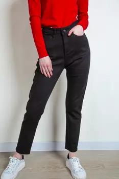 Джинсы женские Denim M3014 + ремень (33, Черный)