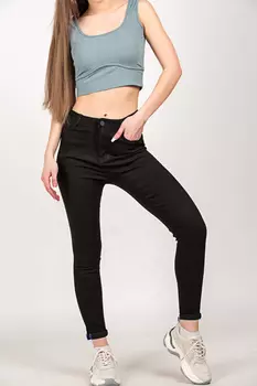Джинсы женские Denim P1002 (25, Черный)