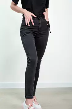 Джинсы женские Denim P-1610 (26, Черный)