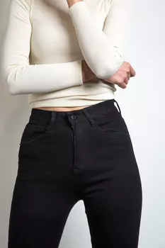 Джинсы женские Denim ZH-1212 (33, Черный)