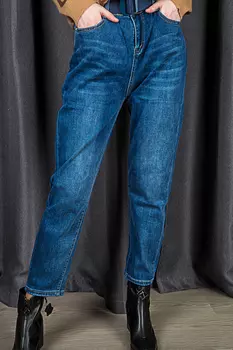 Джинсы женские G.D. 788 + ремень (26, Синий)