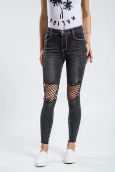 Джинсы женские Hanhui 3059 (27, Черный)