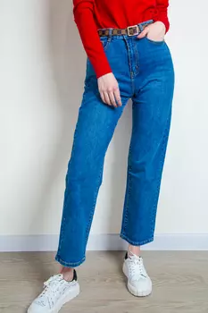 Джинсы женские KT Moss 1015 + ремень (26, Синий)