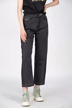 Джинсы женские KTmoss Denim 1021 + ремень (28, Черный)