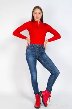 Джинсы женские Langluka NX8651 (28, Синий)