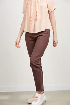 Джинсы женские Rajojo 9913-8+ ремень (27, Темно-Коричневый)