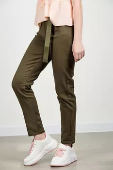 Джинсы женские Rajojo 9913-9+ ремень (30, Хаки)