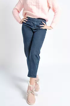 Джинсы женские Silver AB941-52E-4 + пояс (28, Синий)