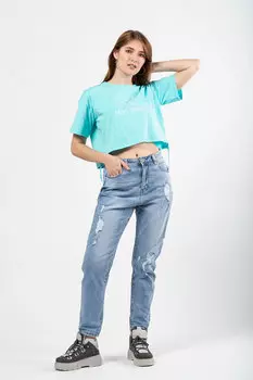 Джинсы женские Sunflower F1136M (25, Синий)