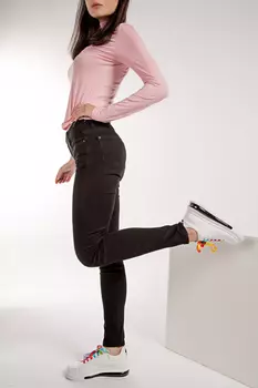 Джинсы женские Sunflower F1171Y (28, Черный)