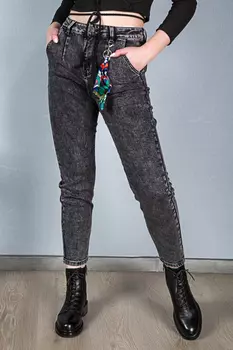 Джинсы женские Sunflower F8296M + брелок (31, Черный)