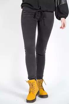 Джинсы женские утепл Denim F-4601 (28, Темно-Серый)