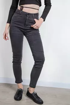 Джинсы женские утепл Denim HS-3401 (29, Темно-Серый)