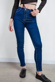 Джинсы женские утепл Denim V-8119 (27, Синий)