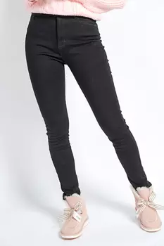 Джинсы женские утепл. Denim W-7810 (27, Черный)