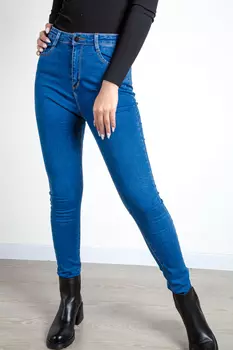 Джинсы женские утепл Denim ZL-2300 (26, Синий)