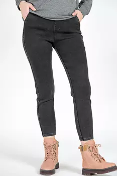 Джинсы женские утепл J.Y.D 9170 (28, Темно-Синий)