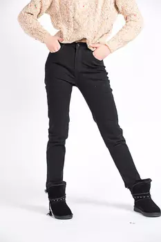 Джинсы женские утепл. Rajojo A0656 (27, Черный)