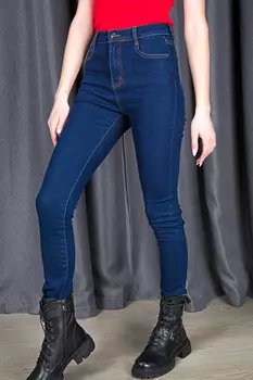 Джинсы женские утепл Silver K968-122F-2 (33, Синий)