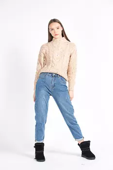 Джинсы женские утепл. STOLNIK 865 (28, Синий)