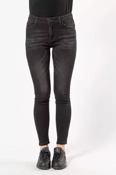 Джинсы женские утепл. STOLNIK F113 (26, Черный)