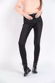 Джинсы женские утепл. STOLNIK F123 (25, Черный)