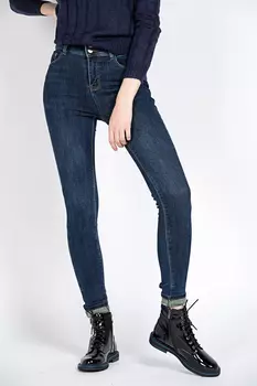 Джинсы женские утепл. STOLNIK S828 (26, Синий)