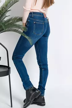 Джинсы женские утепл. SWB Coco CO-HD06572 (27, Синий)