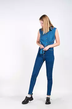 Джинсы женские Younina L6609 (26, Синий)