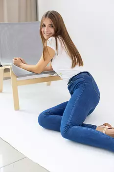 Джинсы женские Younina LSM212 (26, Синий)