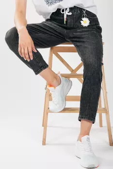 Джинсы женские Yuzhimei 208-2 (28, Темно-Серый)