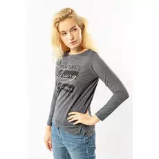 Футболка женская Samo W4717 д/р (XXL, Синий)