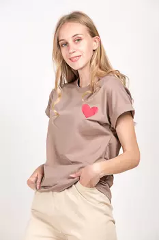 Футболка женская STOLNIK 081220 (M-L, Белый)