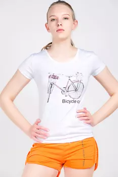 Футболка женская STOLNIK 0931 (M, Белый)