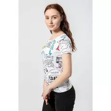 Футболка женская STOLNIK 1383 к/р (L, Белый)