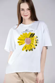 Футболка женская STOLNIK 2520 (M-L, Белый)