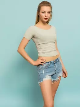 Футболка женская STOLNIK TW0707 (L, Серый)