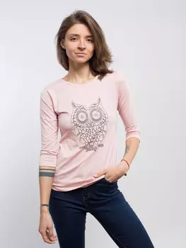 Футболка женская STOLNIK TW3500-2 3/4 (M, Розовый)