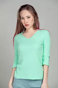 Футболка женская STOLNIK TW4240 3/4 (XL, Светло-зеленый)