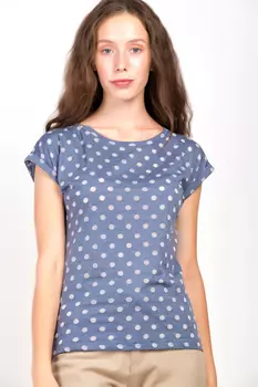 Футболка женская STOLNIK TW9912C к/р (M, Серо-Голубой)