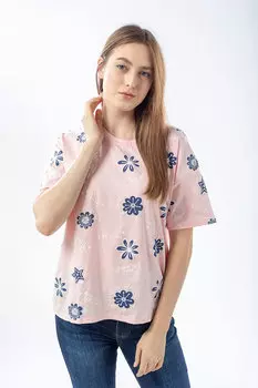 Футболка женская W.E.X D618 (L-XL, Белый)