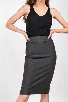 Юбка женская (B) STOLNIK 0206 (36, Серый)