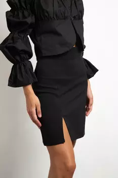 Юбка женская (B) STOLNIK 0412 (44, Черный)