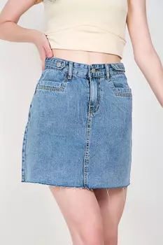 Юбка женская джинс OUYASHI 816 (L, Синий)