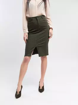 Юбка женская S&amp;T 2728 + ремень (36, Черный)