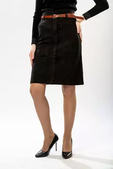 Юбка женская S&amp;T 2902 + ремень (38, Темно-Серый)