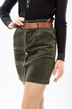 Юбка женская S&amp;T 2905 + ремень (44, Светло-коричневый)