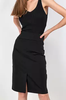 Юбка женская S&amp;T 3039 + ремень (42, Синий)